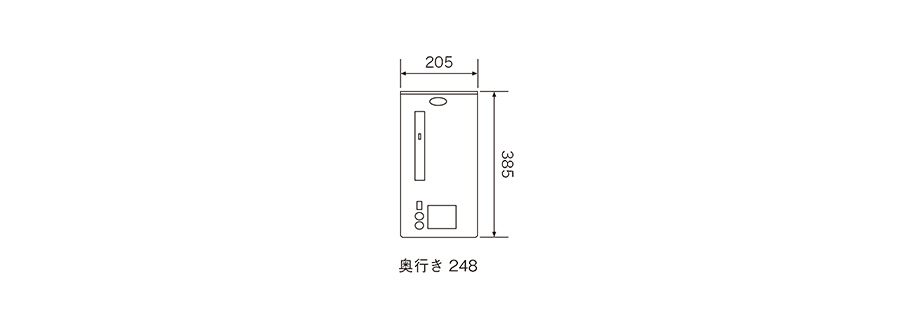 設置に必要な⼨法